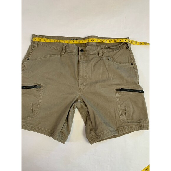 Duluth Trading Flex Fire Hose Shorts Mens 46 Brown Cargo Workwear - Picture 7 of 7